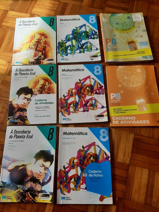 Livros escolares 8 ano