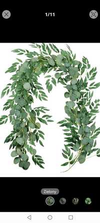 Liście girlanda eukaliptus + liście