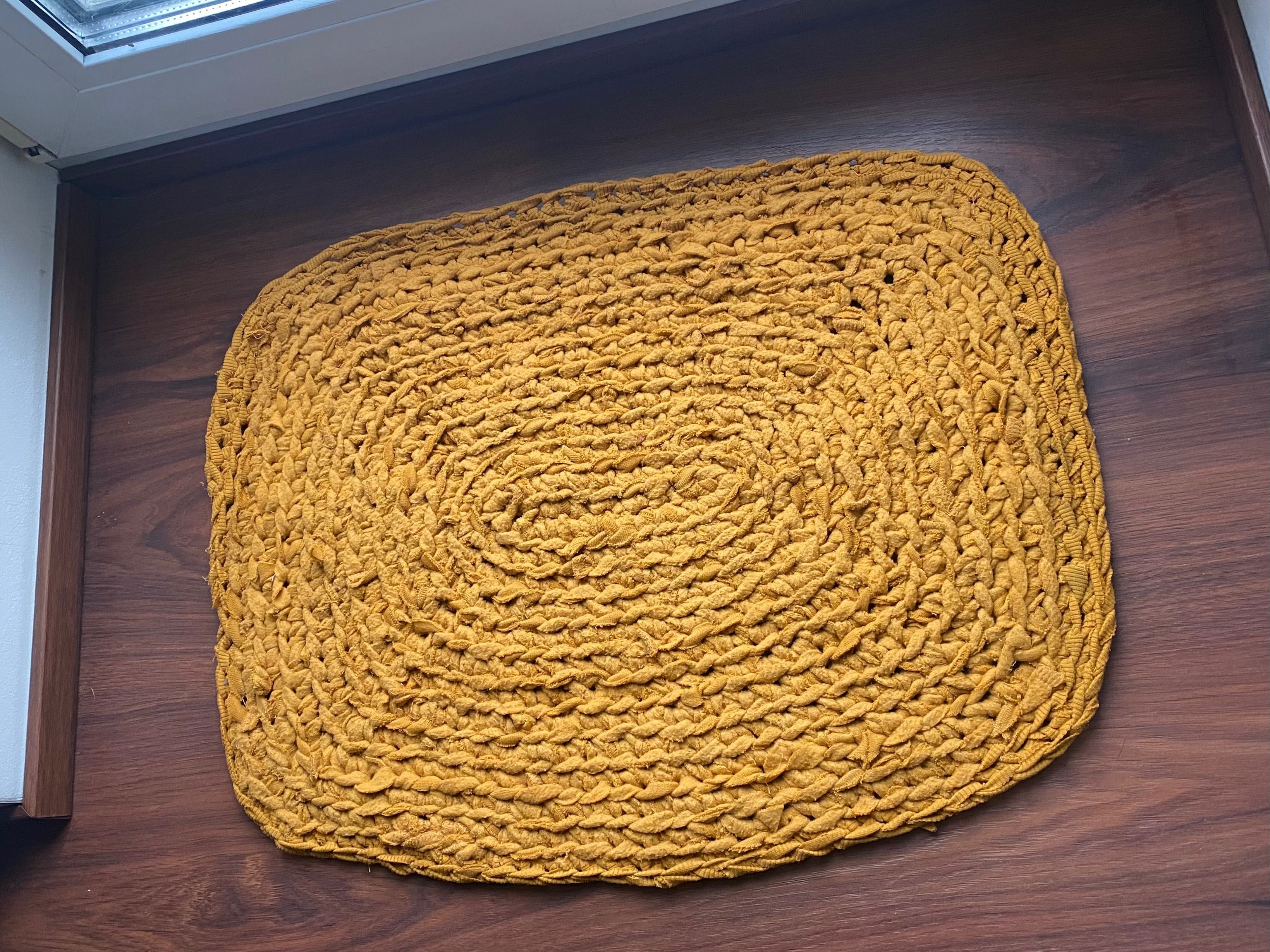 Коврик ручної роботи килим прямокутний 42х52см килимок щільний