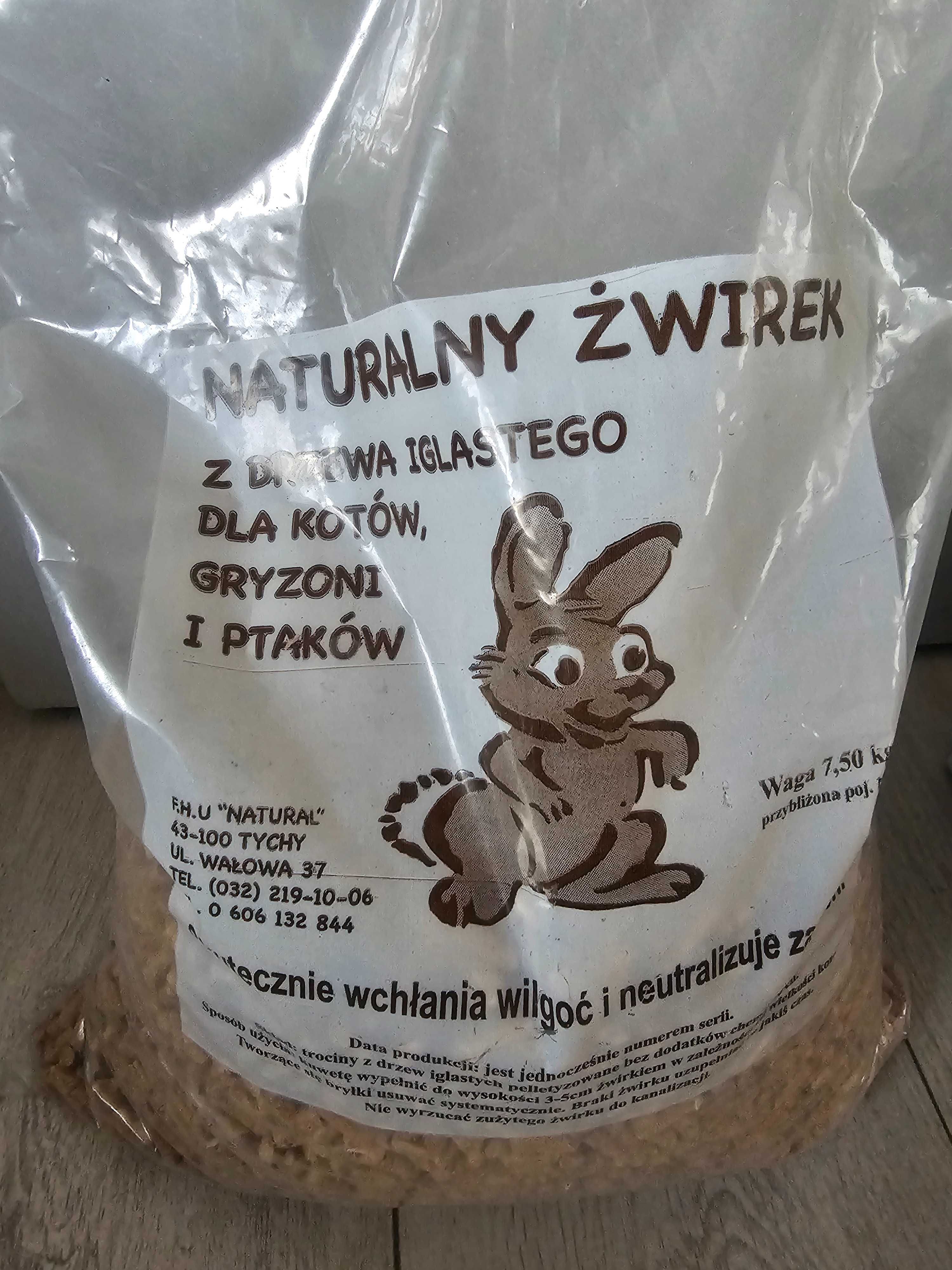 Żwirek pelet drewniany dla kota ,królika, gryzonia,ptaków