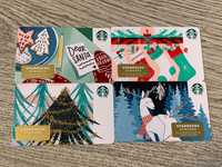 Karty STARBUCKS giftcards karty świąteczne z USA!