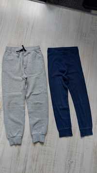 Zestaw Zara spodnie dresowe + kalesony h&m r. 128cm chłopiec