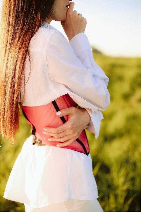 Корсет рожевий