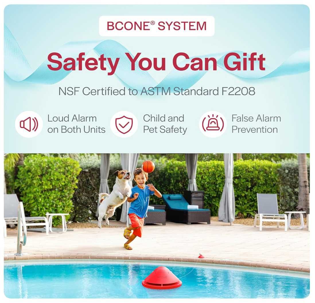 Lifebuoy 2.0 BCone inteligentny system alarmowy do basenu.