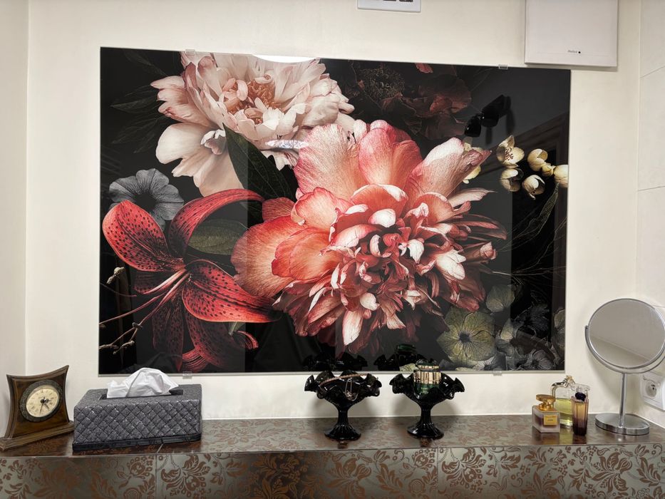 Obraz szklany KWIATY