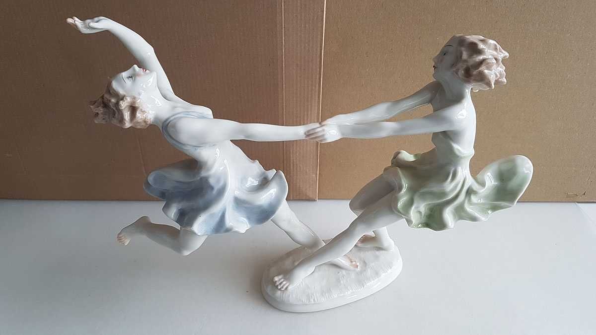 Hutschenreuther figurka tańczące dziewczyny Tutter