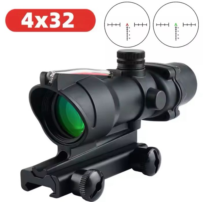 Оптичний приціл ACOG 4x32 | Світлонакопичувальна точка | + Кріплення