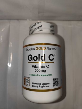 California Gold Nutrition, Gold C, витамин C , 500 мг, 240кап.