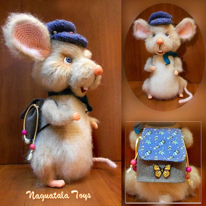 Эксклюзивная интерьерная игрушка Мышата братья Ангус и Малькольм.