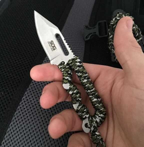 Компактний EDC фіксед SOG Instinct Mini (NB1001-CP) Skeletonized