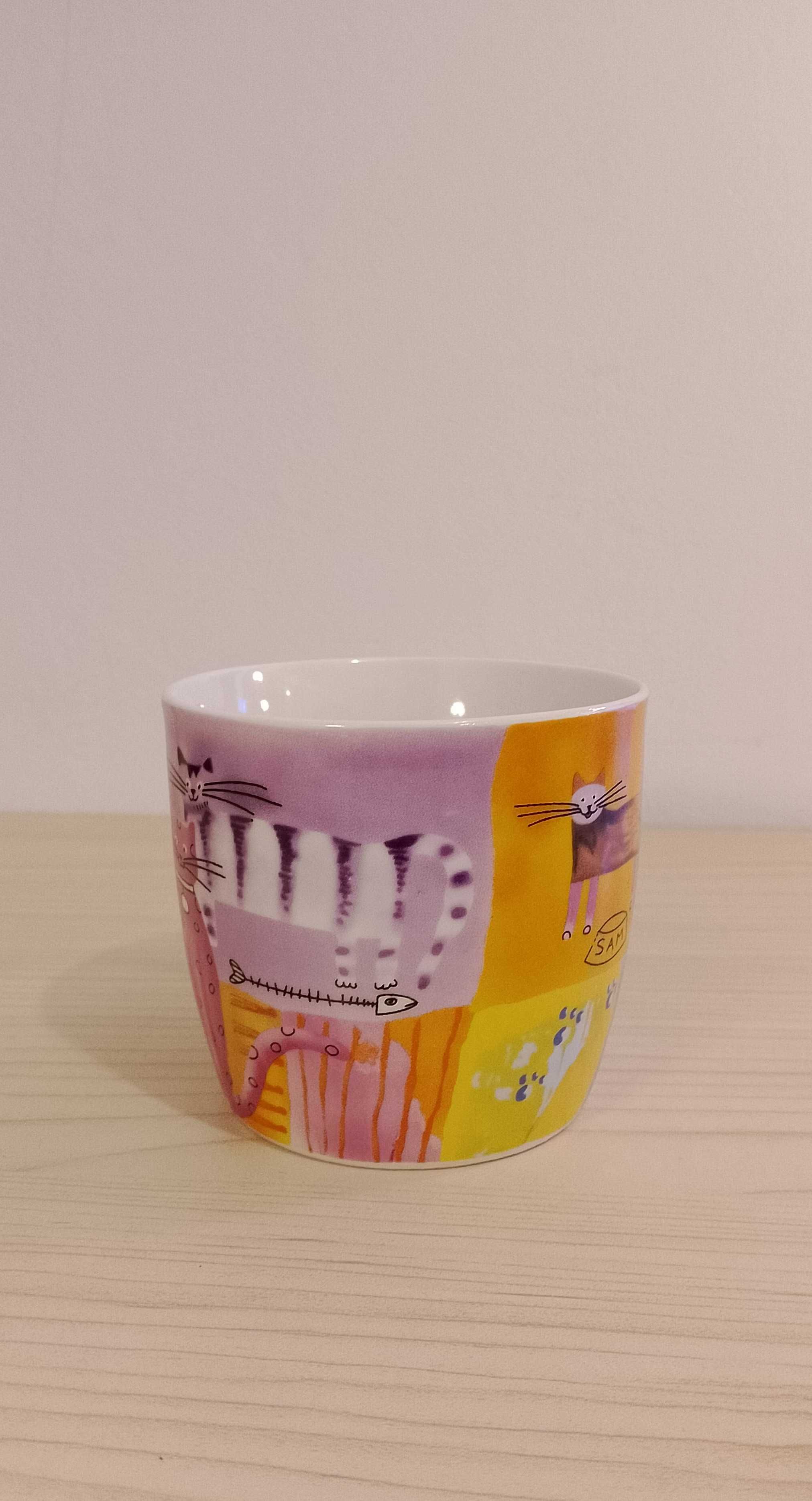 Kubek ceramiczny koty, 300 ml /nowy/.