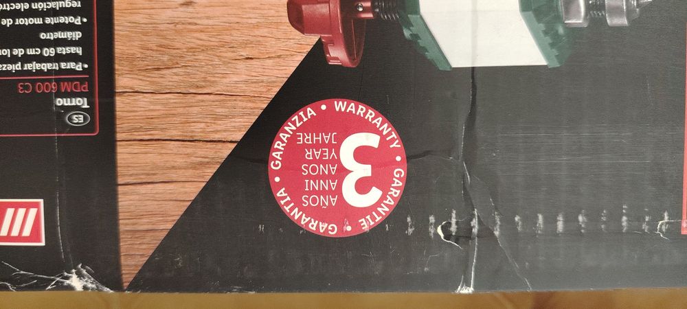 Torno mecânico Parkside NOVO