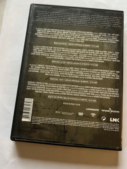 Trilogia SAW como novo