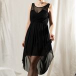 Czarna Sukienka bez rękawków na ramiączka midi alternative goth fishne