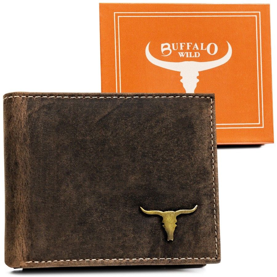 portfel męski rfid bez zapięcia - buffalo wild