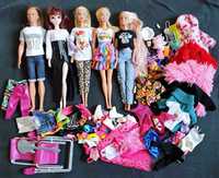 Lalki Barbie, ubrania, buty, akcesoria