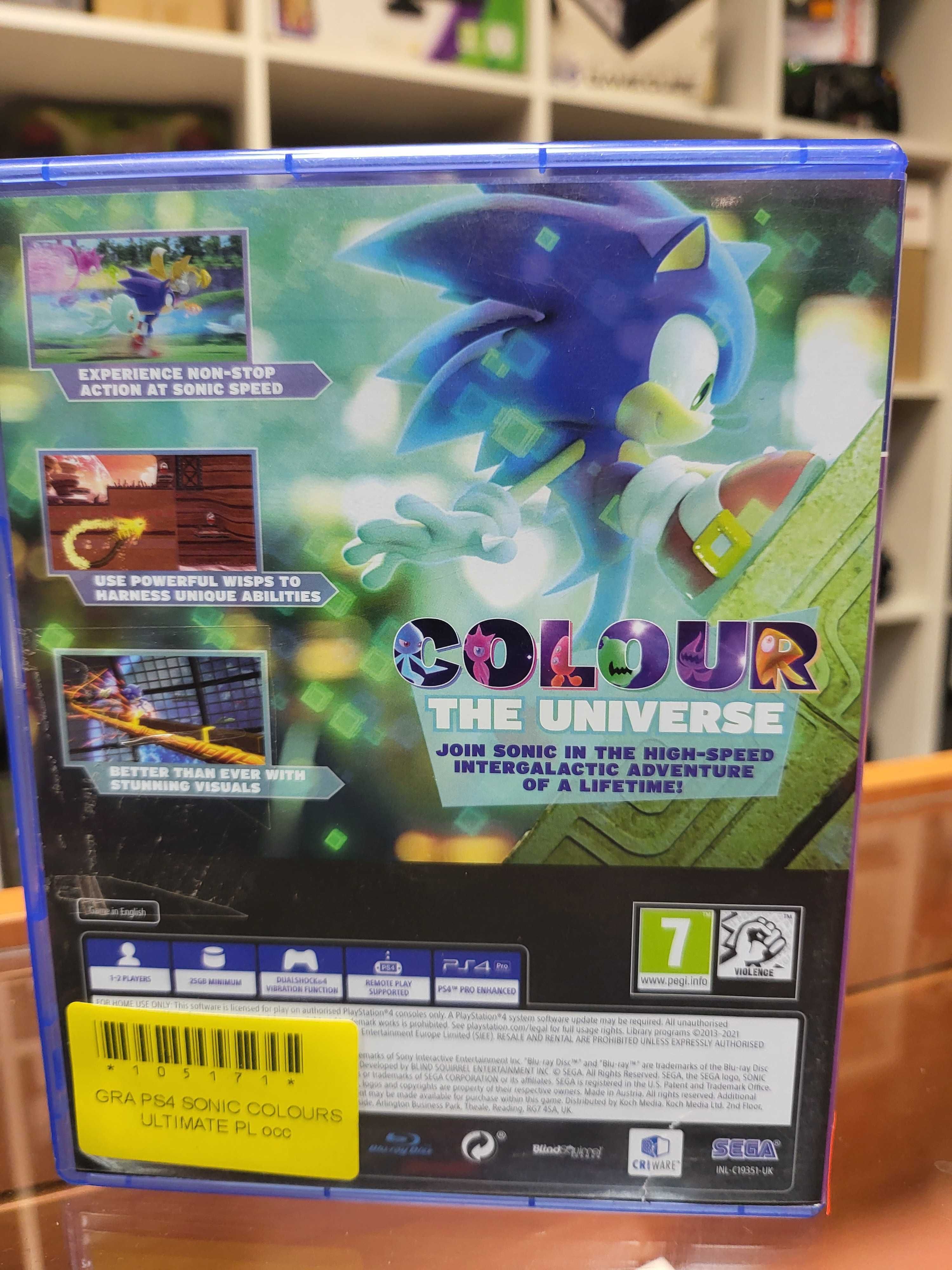 Sonic Colours Ultimate PS4 PS5 PL 2 Osoby Wymiana SklepRetroWWA