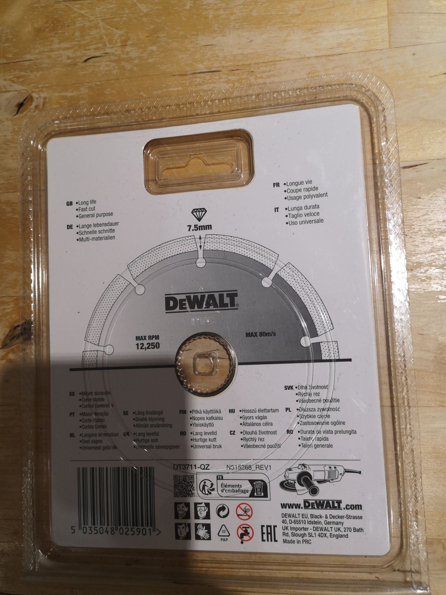 Tarcza nowa do cięcia DEWALT DT3711-QZ 125 mm