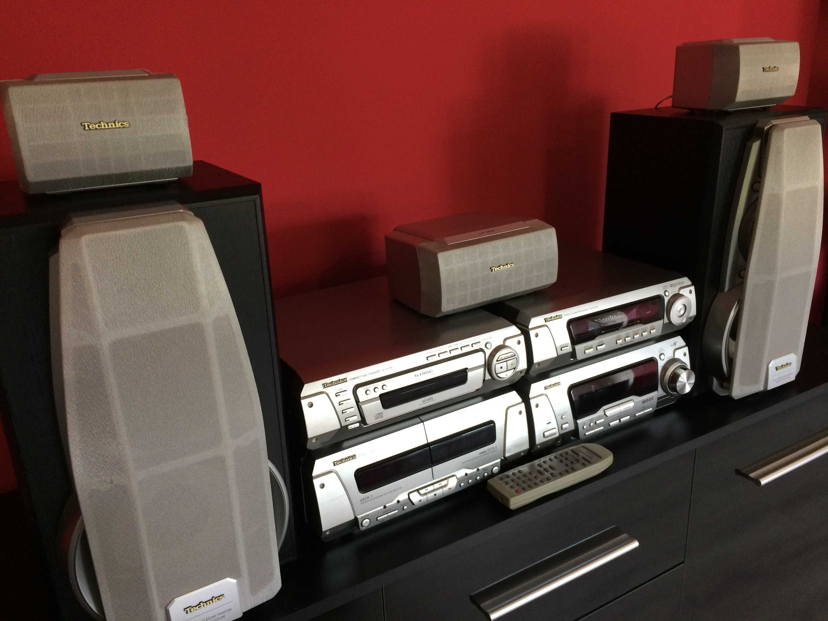 Technics SA-EH790 wieża DSP MP3 Subwoofer Pro Logic 5.1 stan BDB