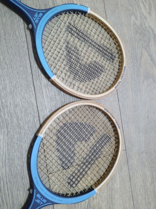 Komplet dwóch rakiet do squasha Donnay Blue Jet drewnianych Vintage