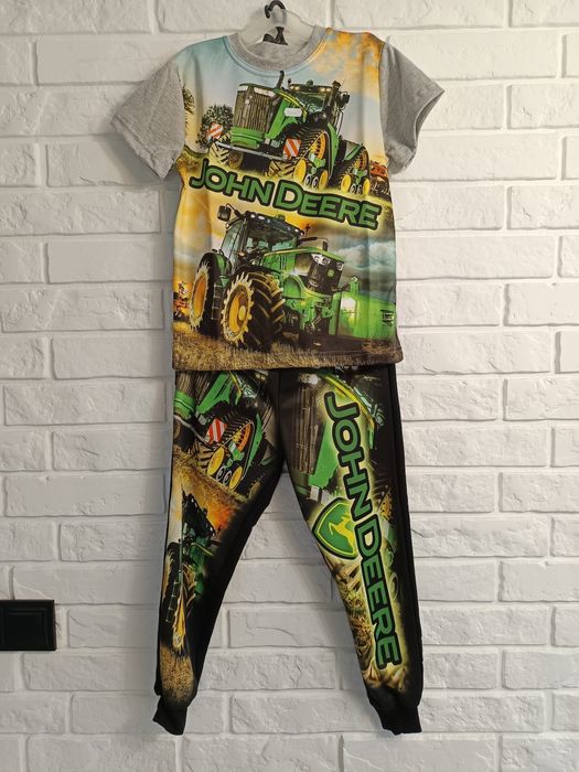 Zestaw chłopięcy z traktorem John Deere Spodnie i T-shirt
