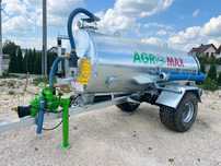 Beczkowóz Wóz asenizacyjny AgroMax ocynkowany 1/2 osiowe DOSTAWA