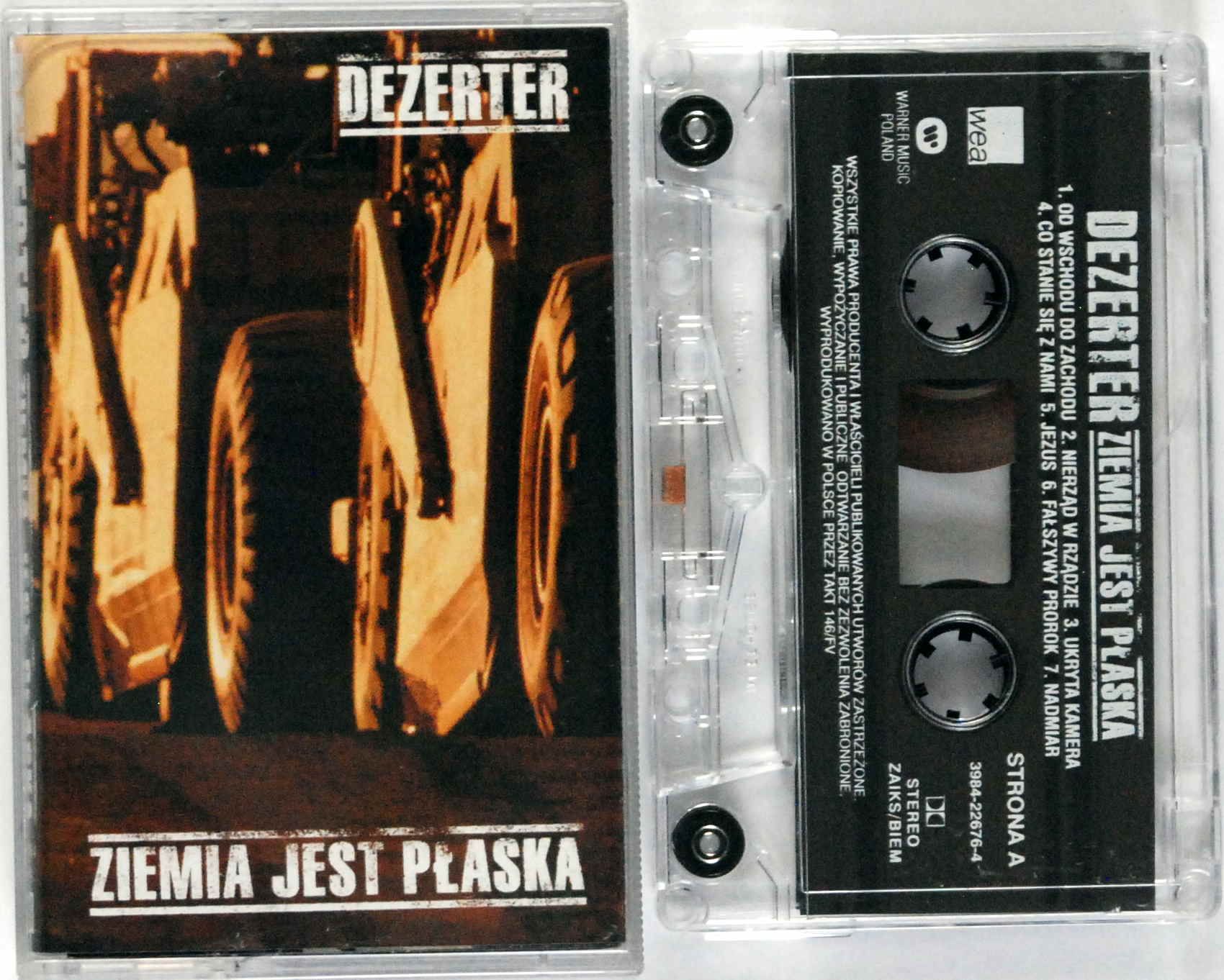 Dezerter - Ziemia Jest Płaska (kaseta) BDB