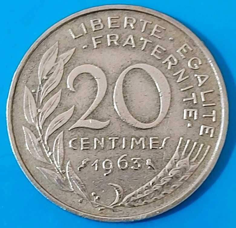 20 Cêntimos de 1963 de França