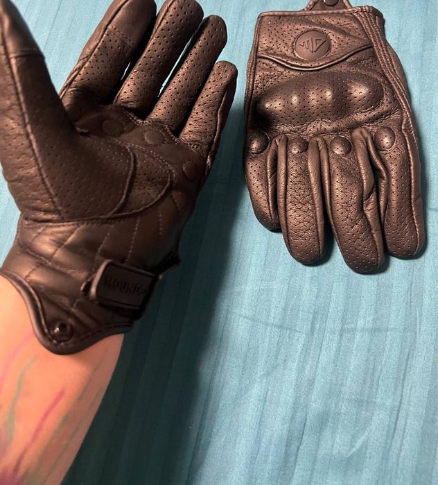 Шкіряні мото рукавиці MD