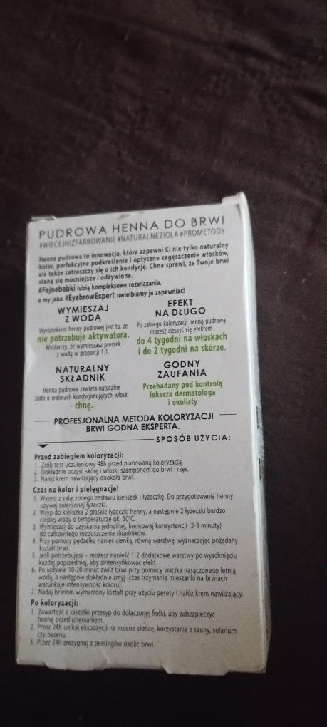 Henna do brwi i żęs
