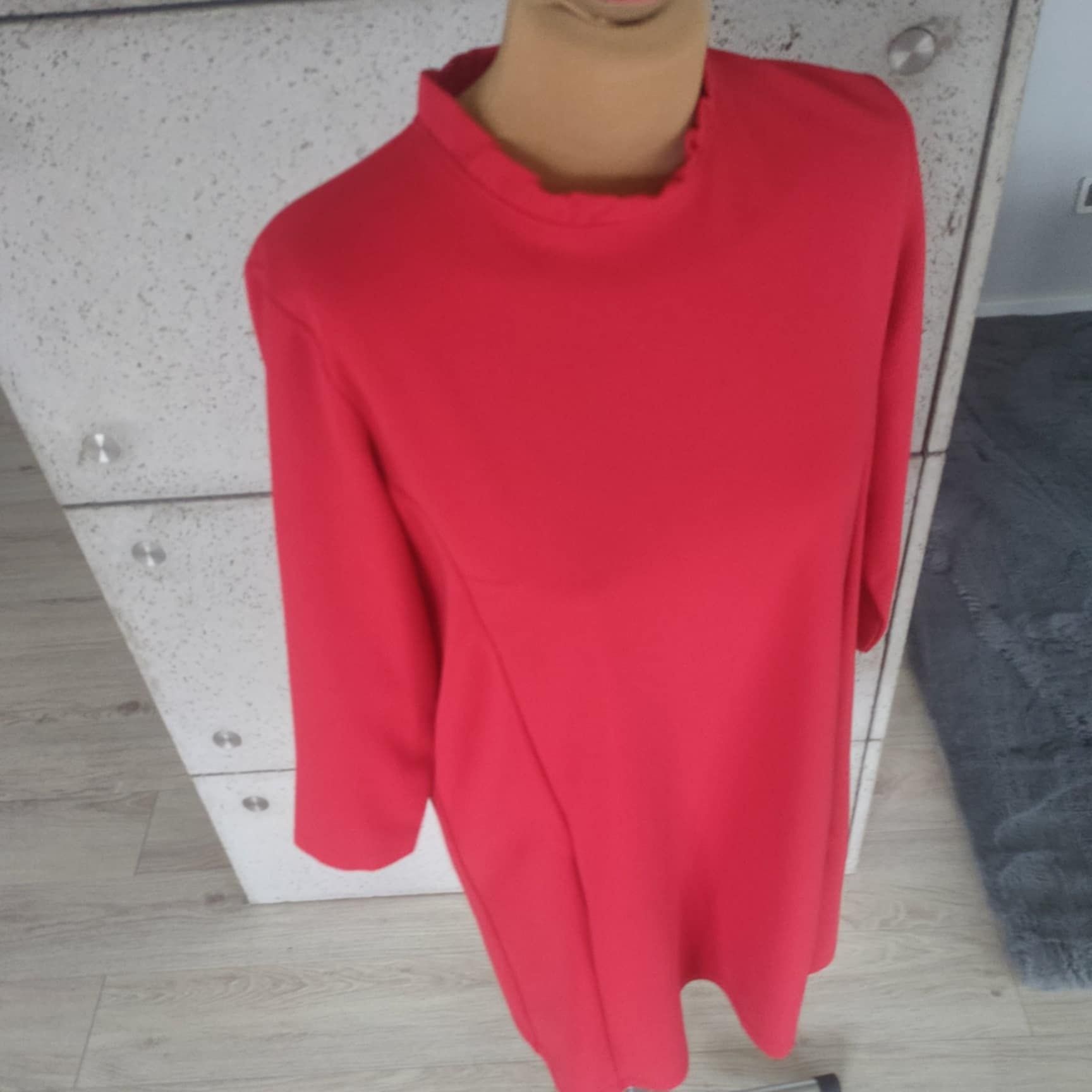 Czerwona tunika sukienka mohito s 36 ze stójką elegancka