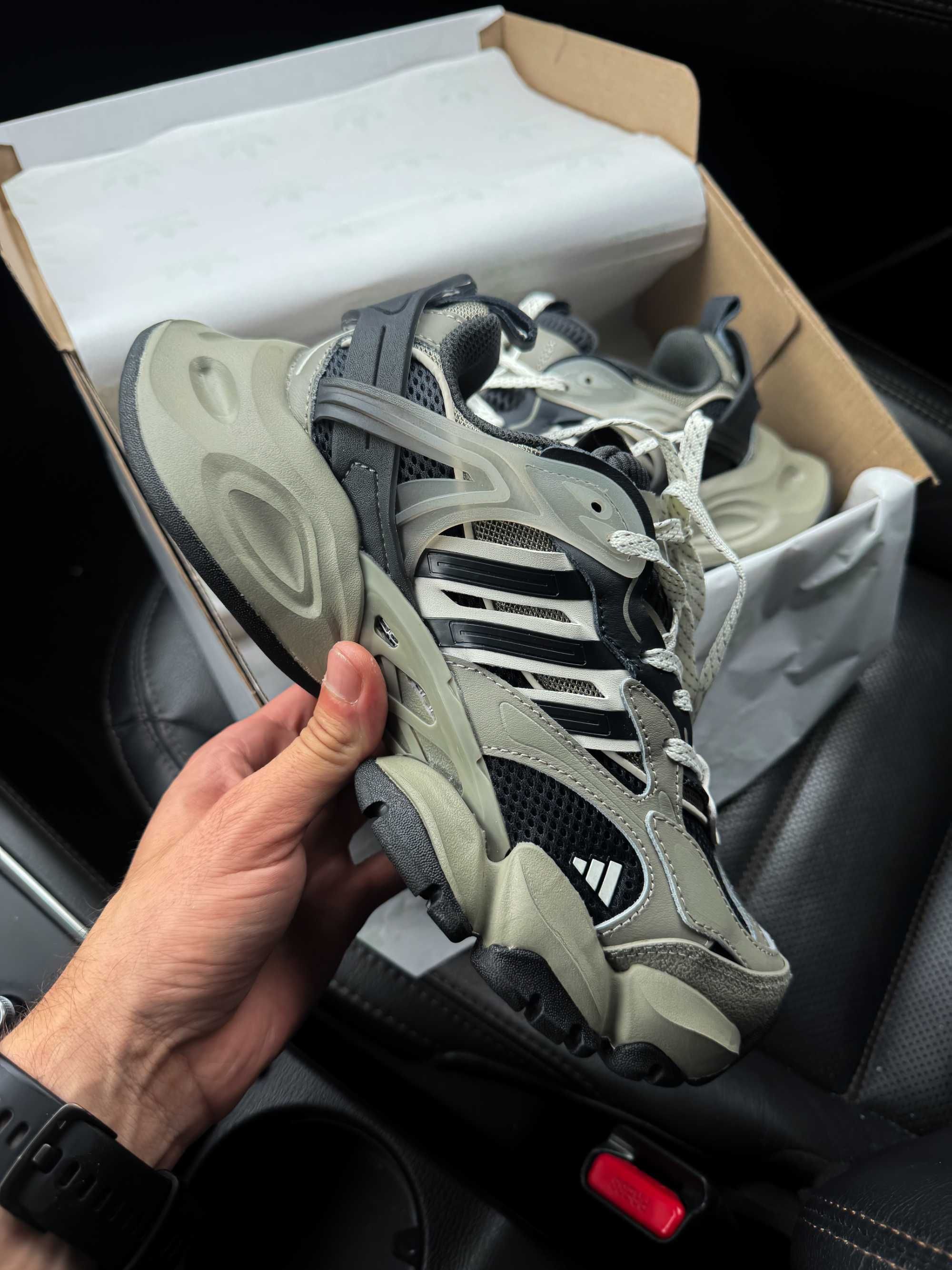 Кросівки Adidas Vento XLG Deluxe Grey адідас сірі чорні
