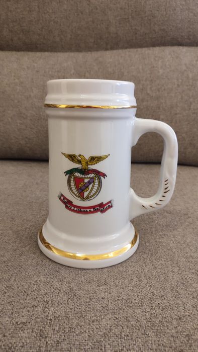 Sport Lisboa e Benfica - Caneca Porcelana Antiga - Caneca de Litro