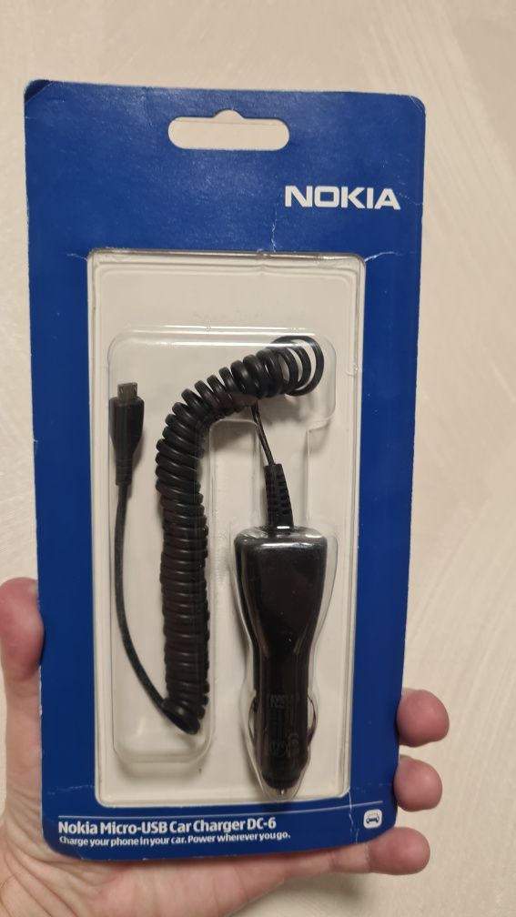 Nokia зарядка автомобильная, автозарядка Nokia, нокиа,  usb зарядка