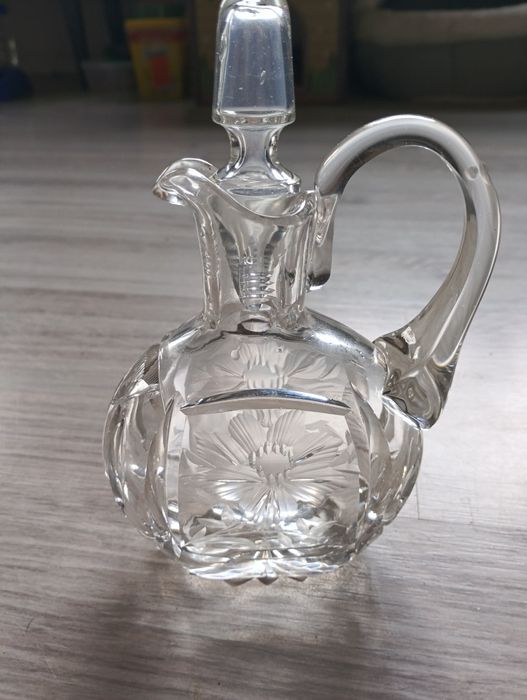 Karafka kryształowa na oliwe bądz ocet