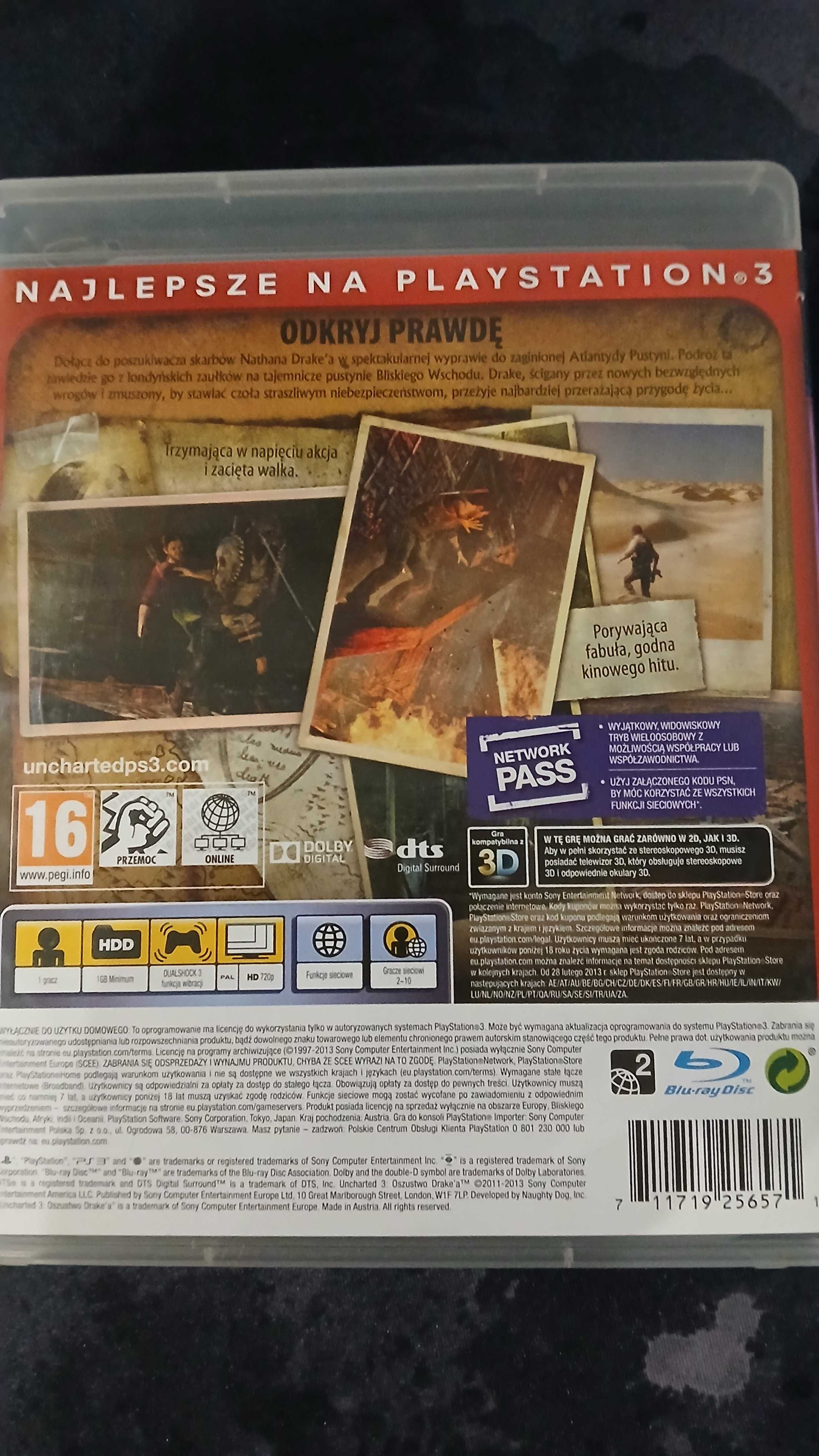 UNCHARTED 3 oszustwo drake'a PS3