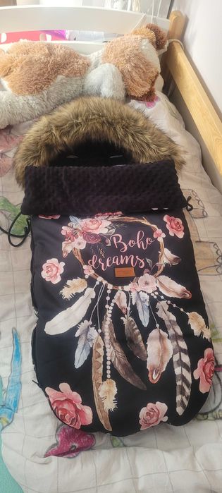 Śpiworek do wózka+mufka,stan idealny !