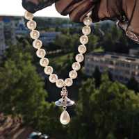 Ожерелье колье жемчуг бусы Pearl Vivienne Westwood Empress  Вивьен Вес