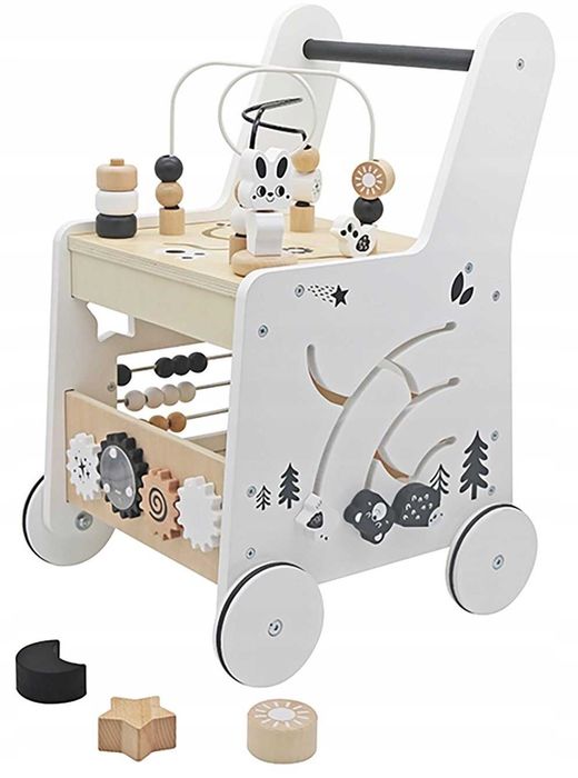 Drewniany Chodzik - kostka edukacyjna 6w1 Bobo-San