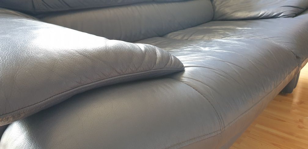 Wypoczynek skóra naturalna 3 + 2. Kanapa, sofa.