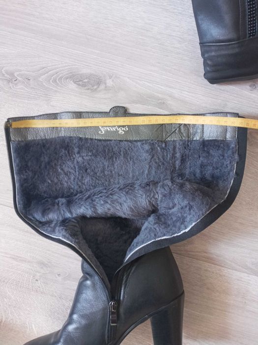 Сапожки шкіряні зимові 38р.