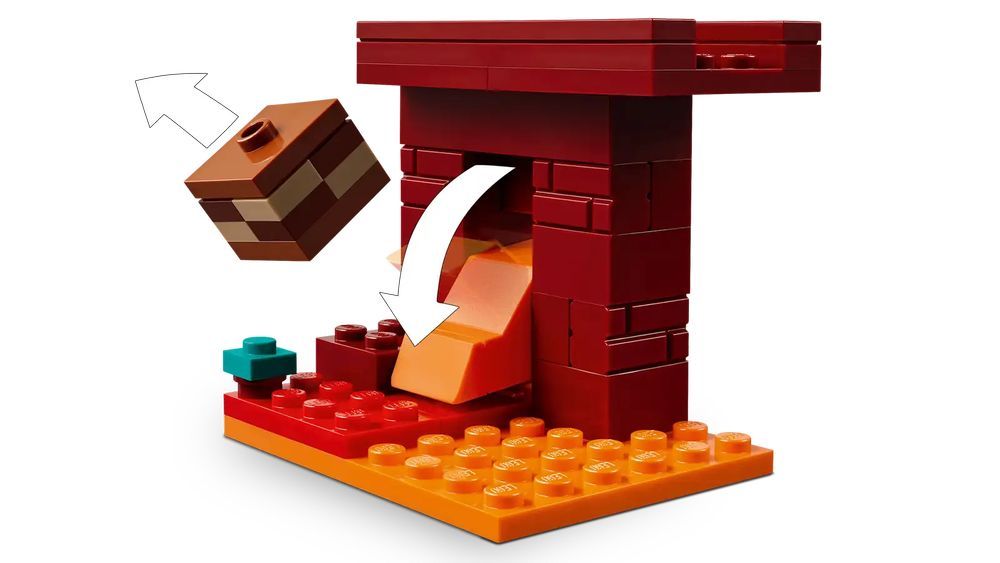 Klocki Lego Minecraft Bitwa na moście Netheru dla dzieci 6+
