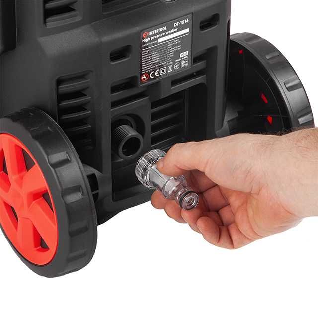 Мийка високого тиску 1800 Вт, 100-140 бар, шланг 5м INTERTOOL DT-1516