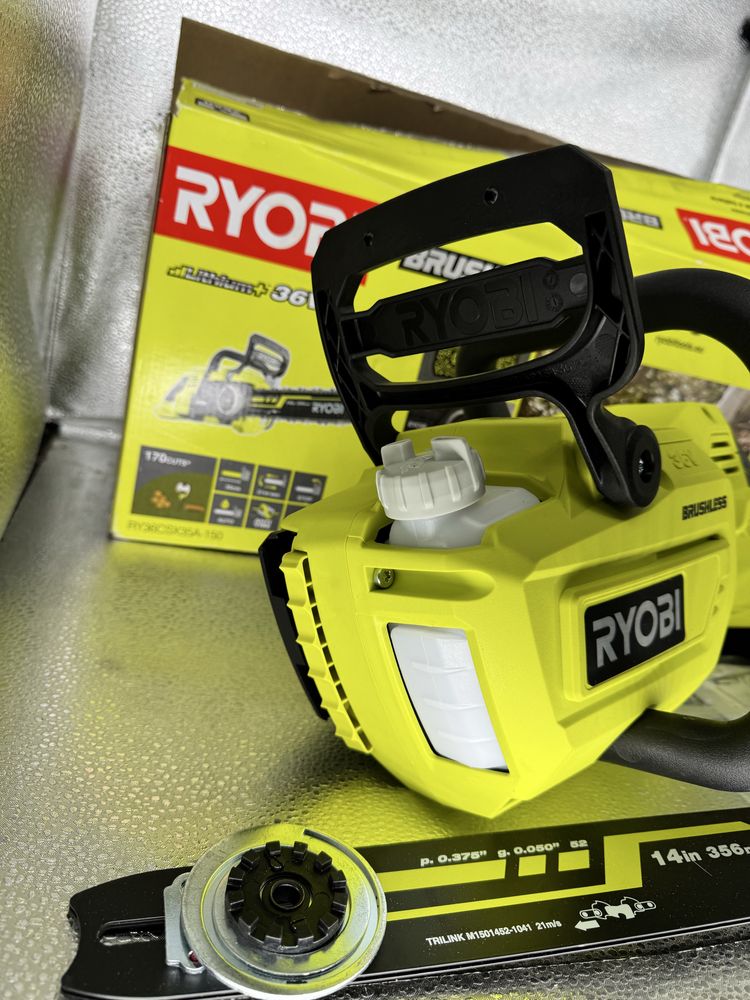 Пила цепная аккумуляторная Ryobi RY36CSX35A-0 (каркас) електропила