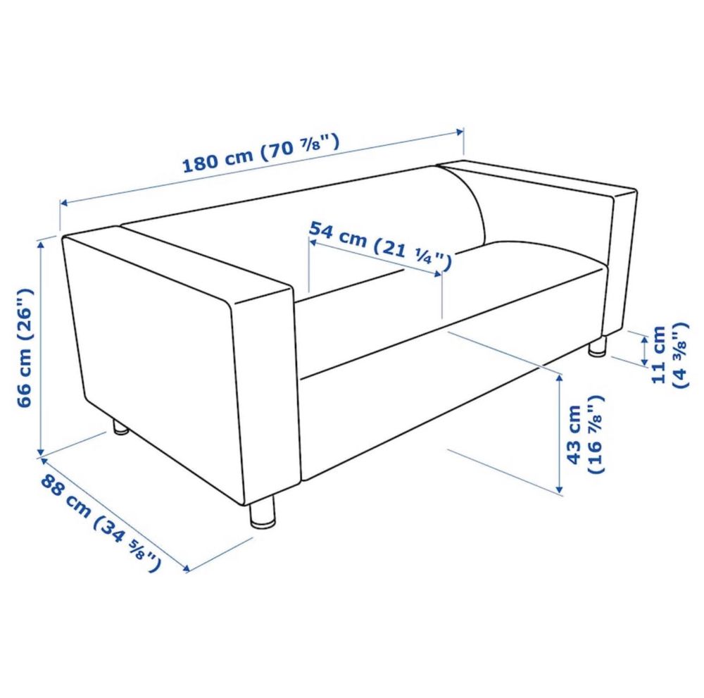 Sofá cinza IKEA