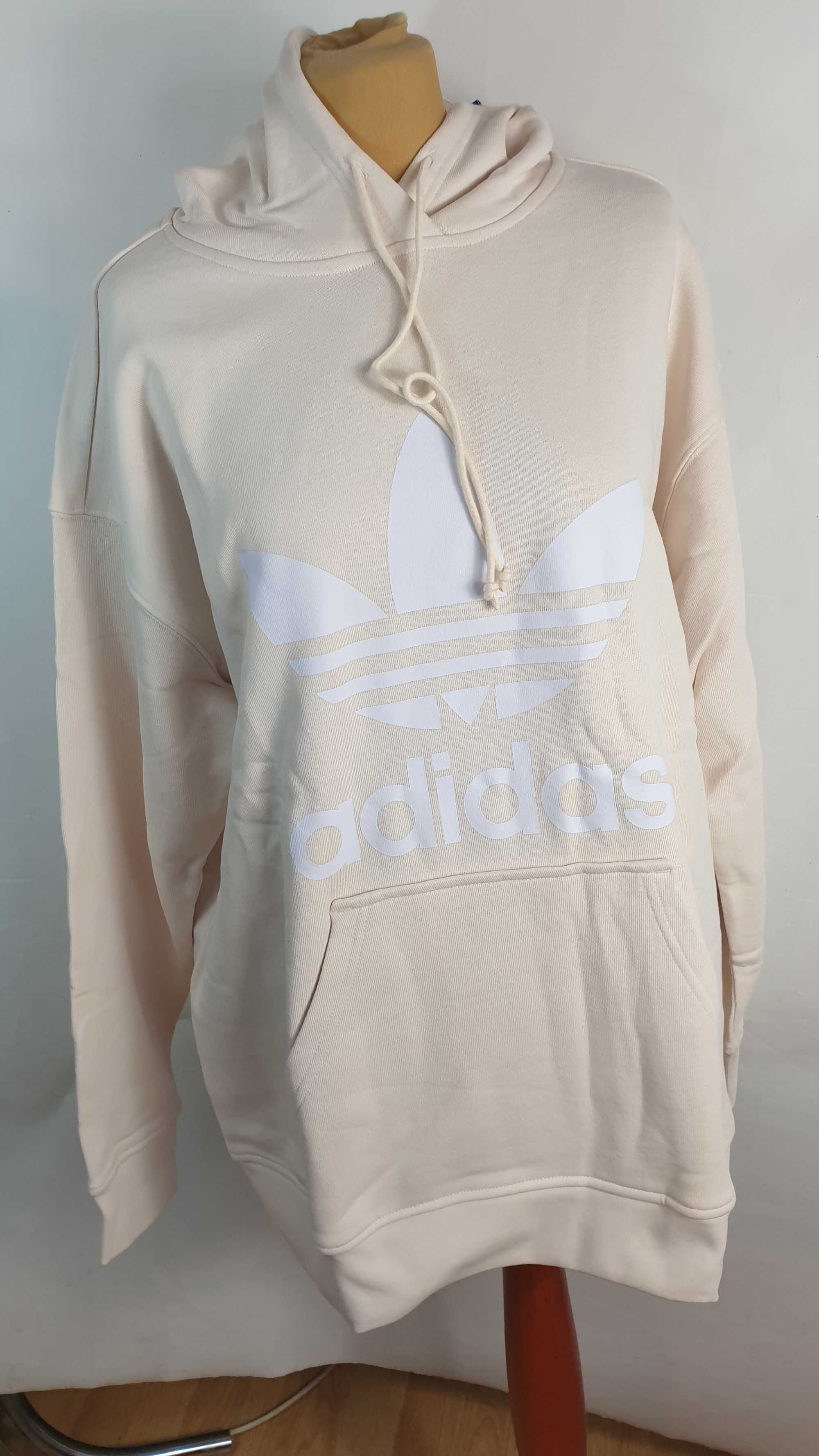 Adidas bluza damska wkładane przez głowę, z kapturem rozmiar 46/48 xl