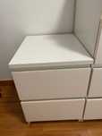 Comoda branca, 2 gavetas MALM Ikea