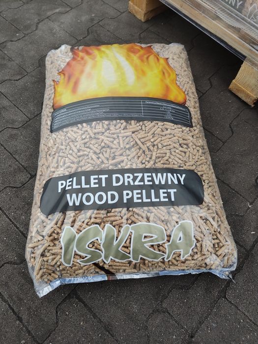 Pellet sosnowy ISKRA A1 polski produkt Dostawa Gratis