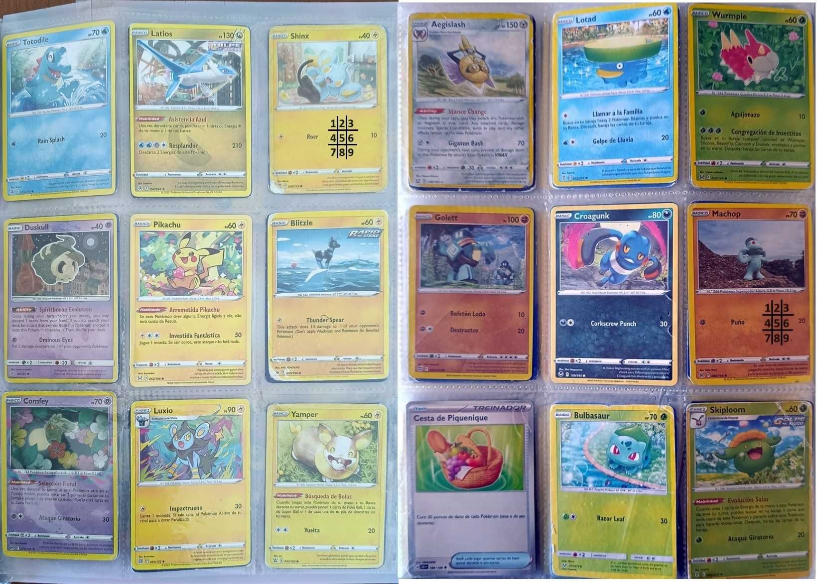 Cartas Pokemon raras, holográficas Pack4