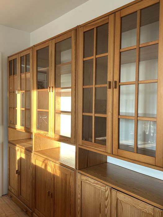 Witryny drewniane sosnowe 3 szt. Wymiary 203x80x38